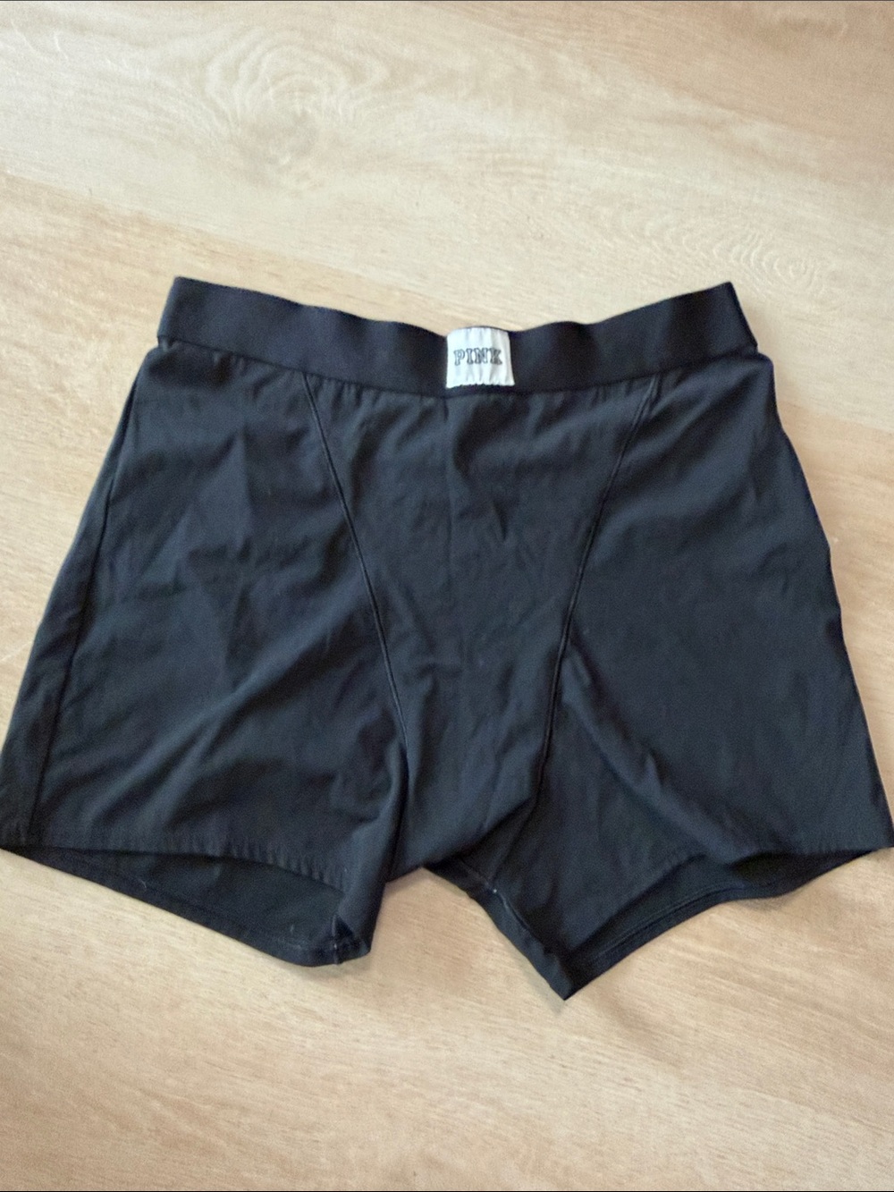 PINK Victoria's Secret Black Stretch Boxer Briefs